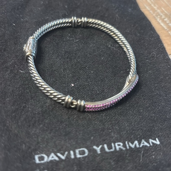 David Yurman Labyrinth Single-Loop Bracelet with pink sapphire - Picture 4 of 4